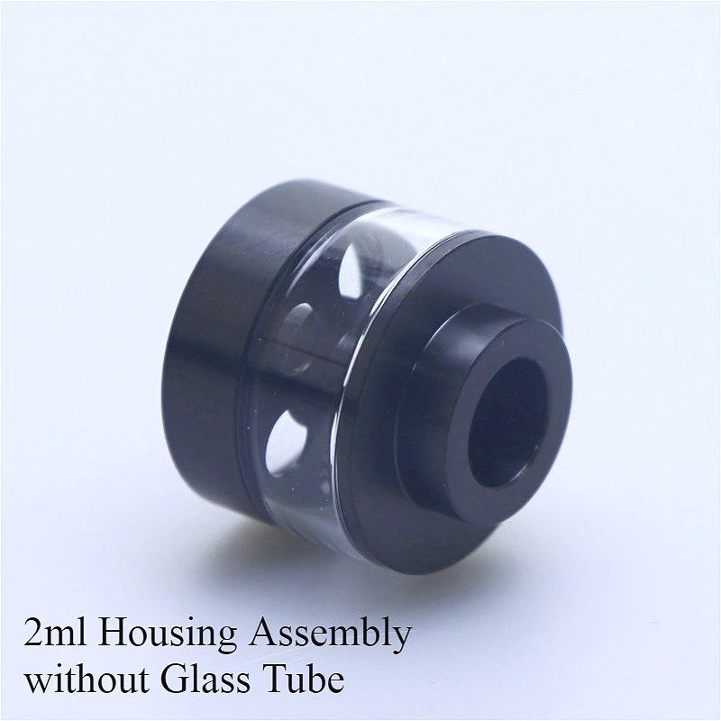 Flash-e-Vapor Shiny Stainless Steel Cover/ Straight Glass Tube 2ml 3.5ml Replacement Accessory