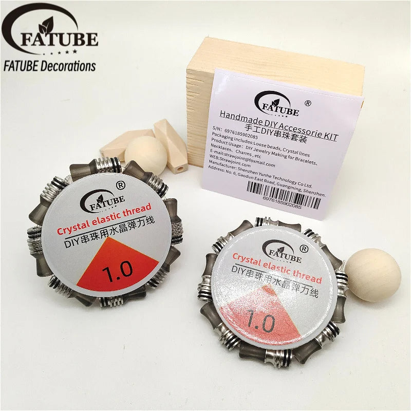 FATUBE Metal Plastic Spacer Bead DIY Bracelet Making Kit Handmade Jewelry Making Loose Bead for Necklace Charm Craft Accessories