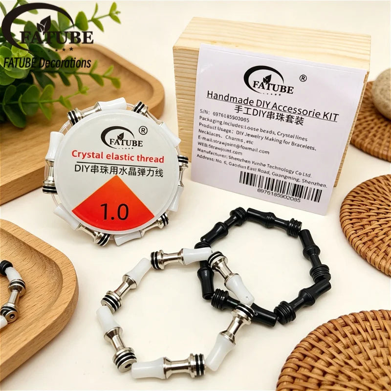 FATUBE Metal Plastic Spacer Beads DIY Bracelet Necklace Making Jewelry Accessories Handmade Craft Beads