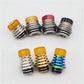1PC 510 810 Drip Nozzle Tower Shaped Stainless Steel Resin Straw Joint