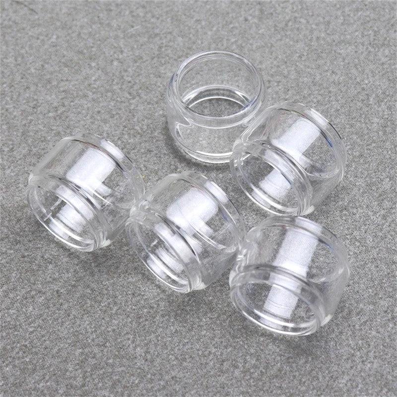 Clear Black Straight Bubble Glass Tube PCTG Glossy Knurling Tube for Kuma 2ml 4.5ml 6.5ml KUMA Combi Tank 2ml 4ml Accessory
