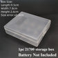 1PC Frosted White PP Battery Storage Box | Fits 18650/21700/26650 Batteries