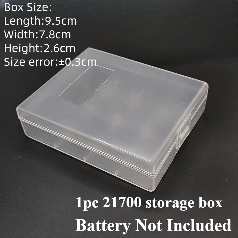1PC Frosted White PP Battery Storage Box | Fits 18650/21700/26650 Batteries