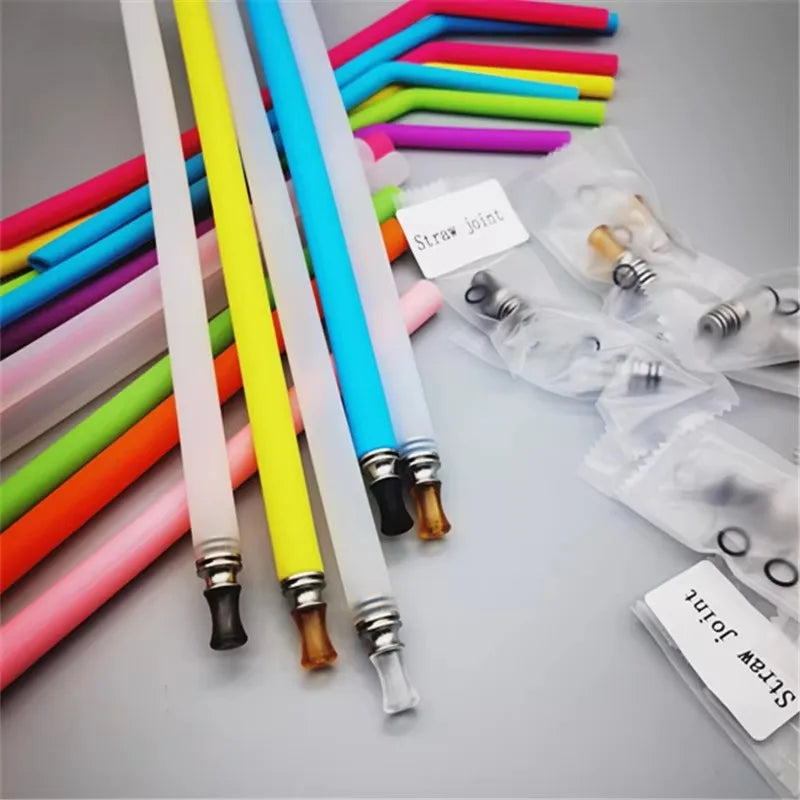 1Set 510 Drip Tip Kit Stainless Steel Plastic PEI POM Mouthpiece Connector