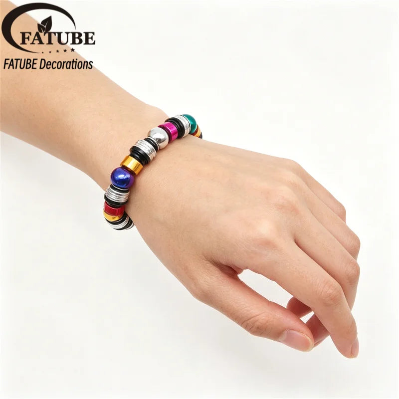 DIY Bracelet Making Spacer Beads Anodized Aluminum Screw Loose Beads for Jewelry Making Handmade Wristband Accessories