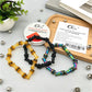 FATUBE DIY Handmade Jewelry Making Kit Tube Spacer Beads Metal Round Loose Beads Crystal Elastic Thread Set For Craft Supplies