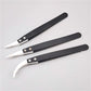 High-Temperature Resistant Smooth Stainless Steel Ceramic Tweezers - Household Pointed & Bent Tip Tool Set