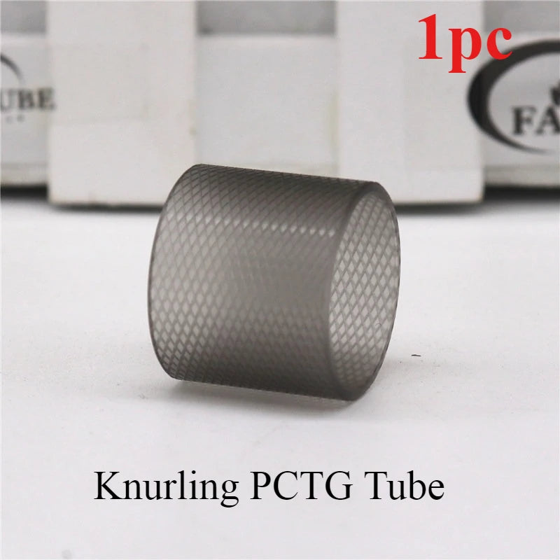 Clear Black Straight Bubble Glass Tube PCTG Glossy Knurling Tube for Kuma 2ml 4.5ml 6.5ml KUMA Combi Tank 2ml 4ml Accessory