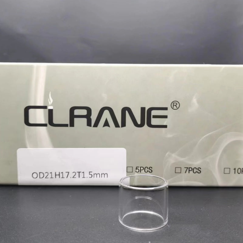 Clrane OD21mm Straight Clear Tube Tubular Glass Stand Decorative Display Base