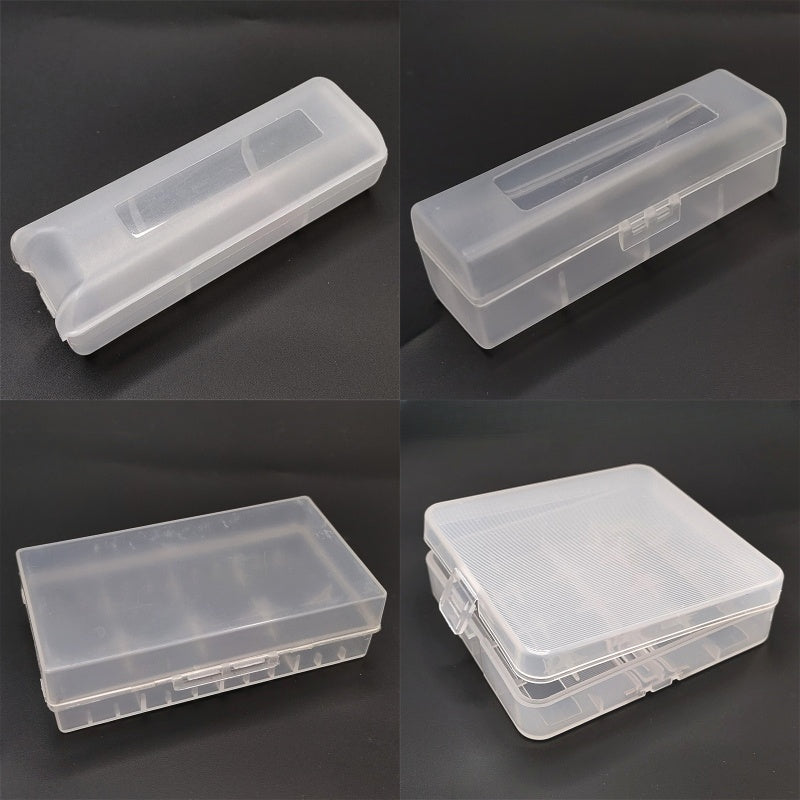 1PC Frosted White PP Battery Storage Box | Fits 18650/21700/26650 Batteries