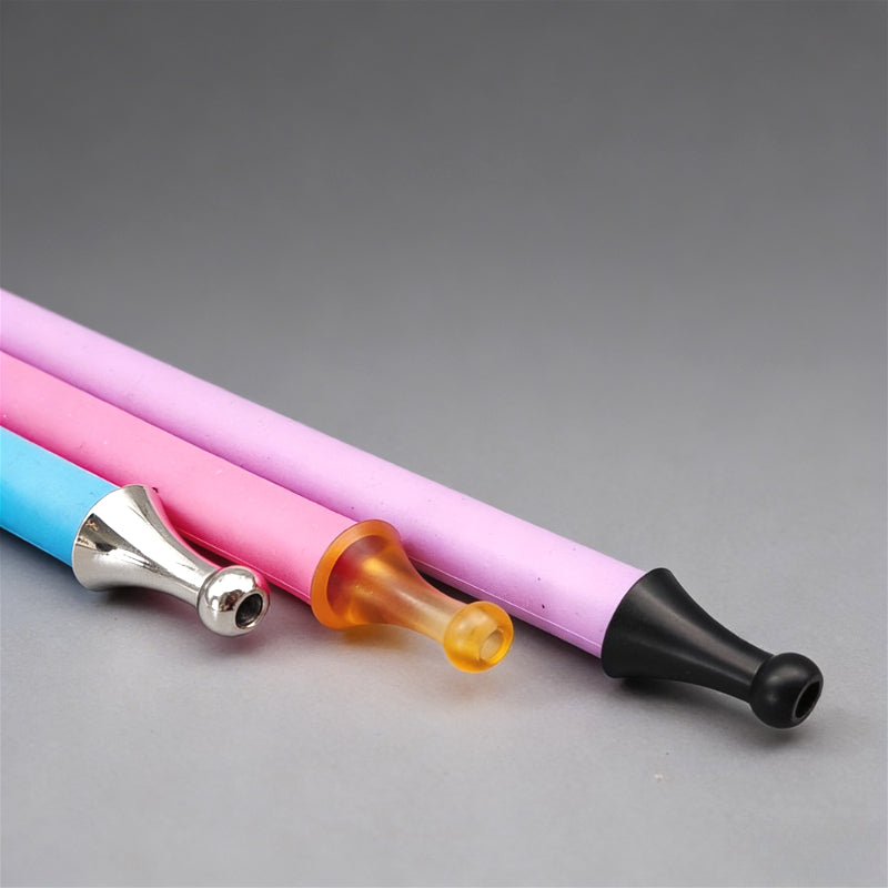 1PC 510 STRAW JOINT Round Ball Top Stainless Steel Plastic Anti-scald Mouthpiece Straw Joint