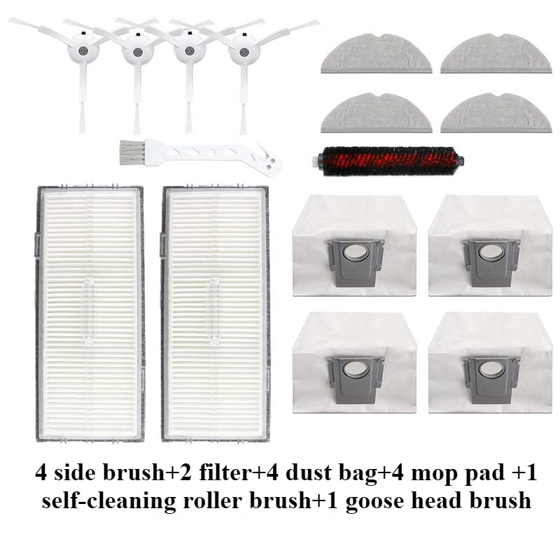 Roborock G20 S8 S8 PRO S8 Pro Ultra Robot Vacuum Accessories: Dual Main Brushes, Filters, Mop Cloths, Dust Bags