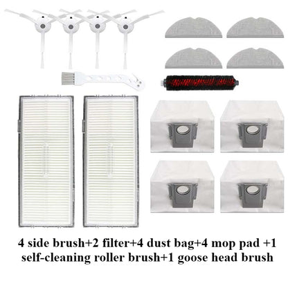 Roborock G20 S8 S8 PRO S8 Pro Ultra Robot Vacuum Accessories: Dual Main Brushes, Filters, Mop Cloths, Dust Bags
