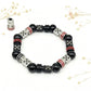 FATUBE 1.0mm Crystal Elastic Stretch Cord DIY Jewelry Making Kit, Black Silver Arrow Stainless Steel Tube Beads, Handmade Bracelet Necklace Charms Accessories Set
