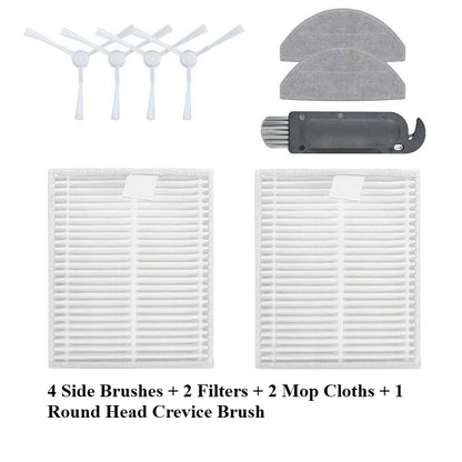 Compatible for Mi Robot Vacuum-Mop 3C Enhanced E10 C103 Accessories Side Brush Filter Mop Cloth Main Roller Brush