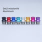 DOT2 Mission XV Aluminum Multicolor/ With Button set XBONE Colorful Mission XV Aluminum DRIP TIP Straw Joint color 8