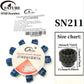 Mixed Color Crack Texture Resin Spacer Beads Set Handmade Jewelry Bracelet Accessories Material.