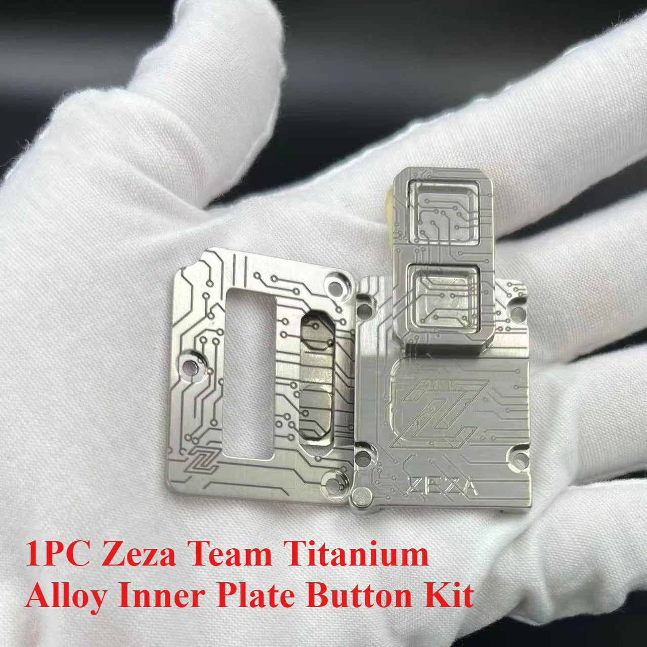 DDSX 1PC Zeza Team Titanium Alloy Inner Plate Button Kit Fits Big BB Box / Billet Mod