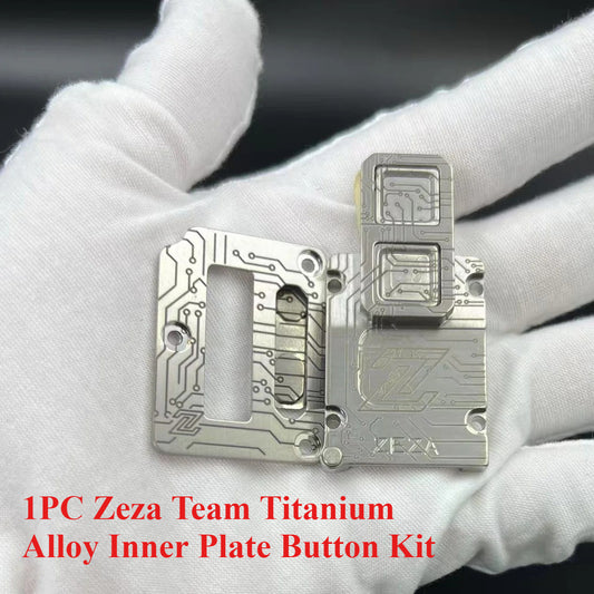 DDSX 1PC Zeza Team Titanium Alloy Inner Plate Button Kit Fits Big BB Box / Billet Mod