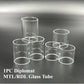 DDSX 1PC Top-Fill Short Chamber Glass Tube for Diplomat MTL/RDL Vape Devices
