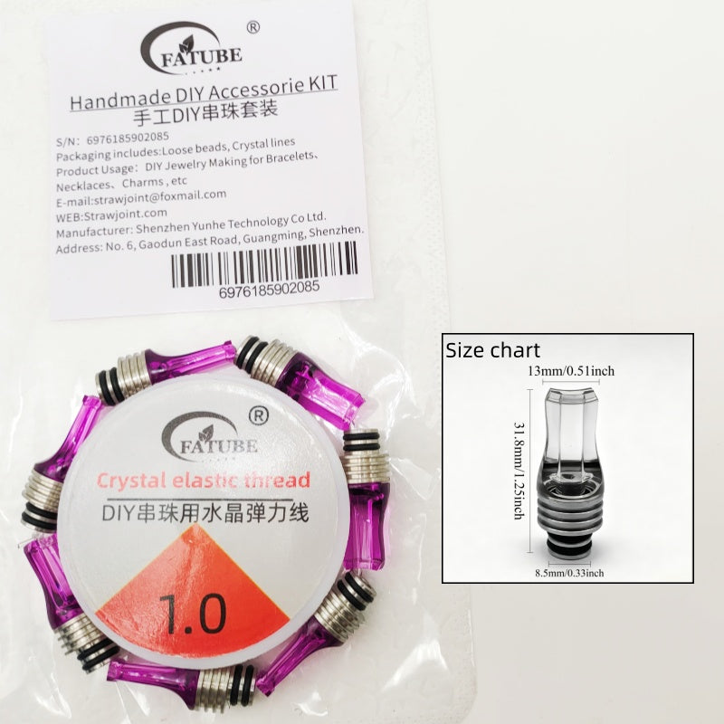 FATUBE DIY Bracelet Making Kit Multicolor Metal Plastic Beads with Elastic Thread for Handmade Jewelry Craft Supplies