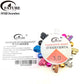 Colorful embossed aluminum beads + highly transparent crystal elastic thread. DIY handmade bracelet accessory kit.