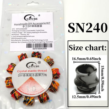 FATUBE Wear-Resistant Transparent Beading Elastic Thread 1.0mm Crystal Cord for Handmade DIY Bracelet Accessories.