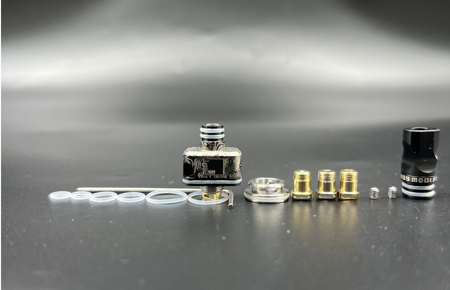 DDSX 1set New 909 NUGG 316 Stainless Steel Single Coil Design Rebuildable Atomizer Kit with 3 Air Pins