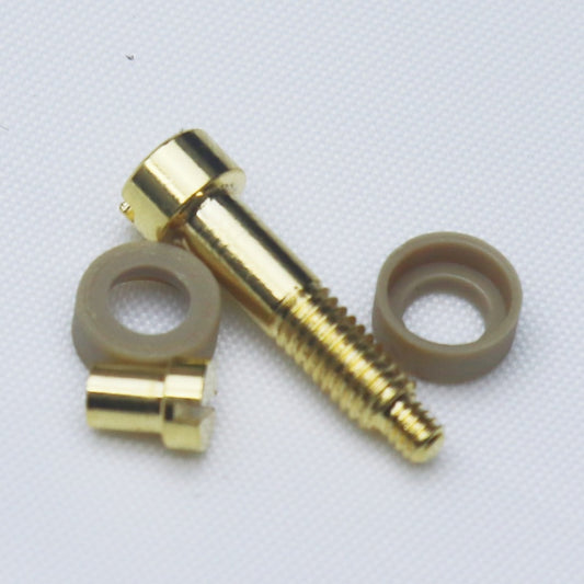 1Kit Fasteners Bolts 510 Pin Copper Center Screw with PEEK Insulating Cap for ZX MESH BISHOP BI2HOP Kuma Dead Rabbit 4 Ripley