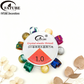 Colorful Gold Foil Resin Large Hole Spacer Tube Beads Loose Beads for DIY Handmade Bracelet Necklace Jewelry Making.
