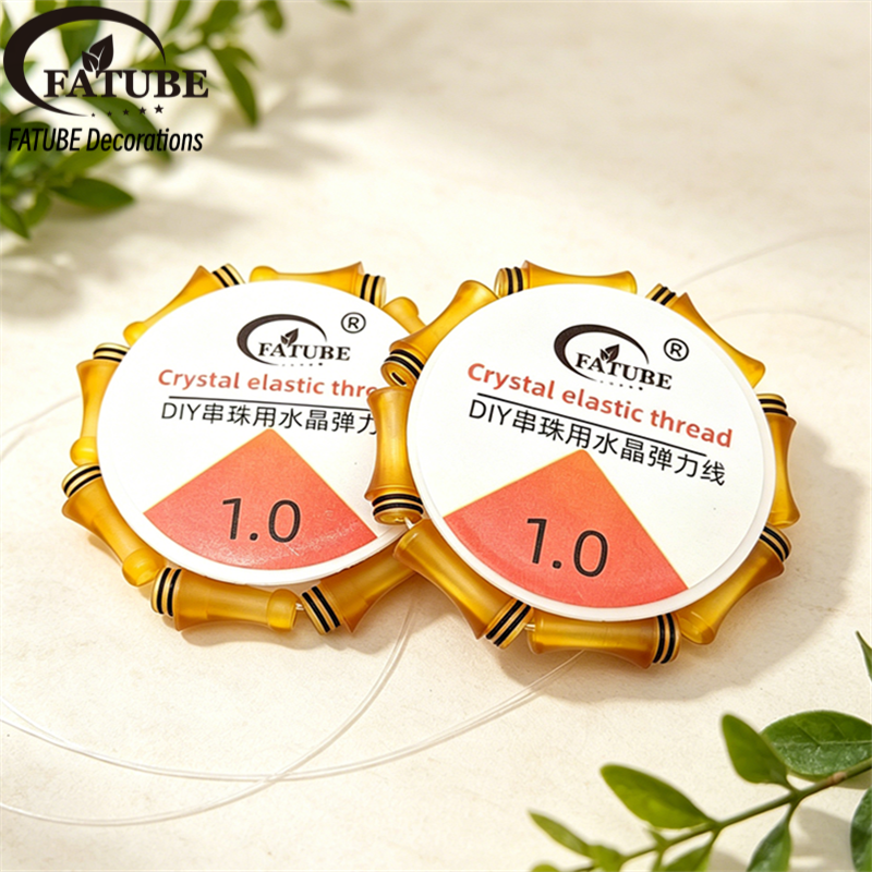 High-temperature-resistant PEI beads, handmade DIY bracelet materials, paired with transparent crystal elastic string, complete bead stringing set.
