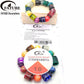 Snake Skin Crack Honeycomb Barrel Loose Beads With 1.0mm Elastic Cord DIY Bracelet Jewelry Making Supplies.