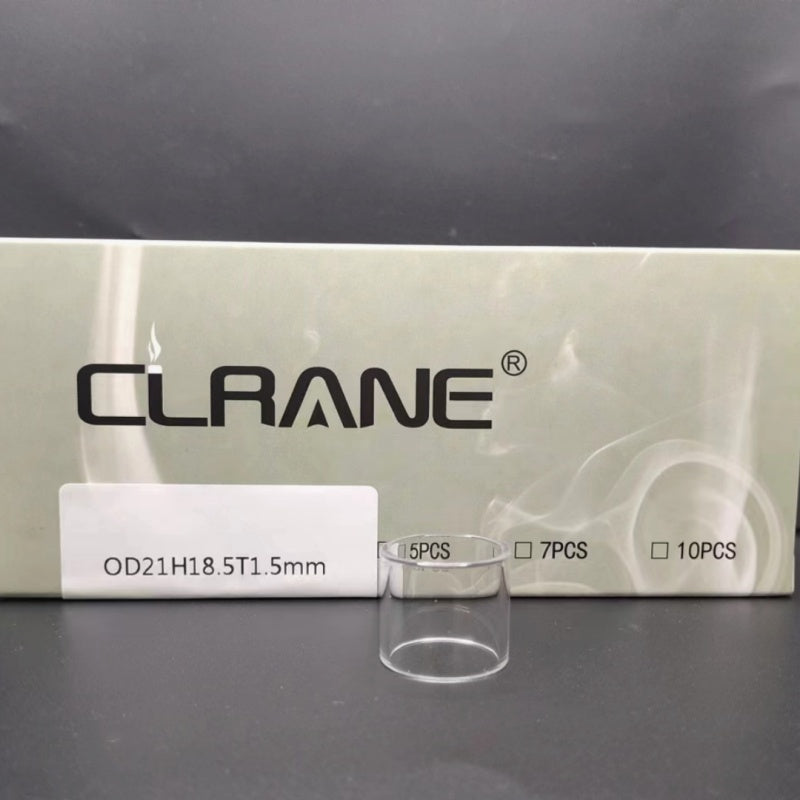 Clrane OD21mm Straight Clear Tube Tubular Glass Stand Decorative Display Base