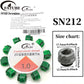 Mixed Color Crack Texture Resin Spacer Beads Set Handmade Jewelry Bracelet Accessories Material.