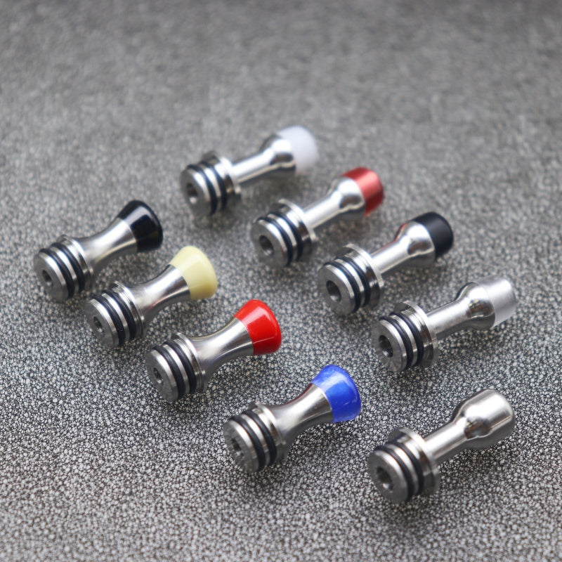 510 DRIP TIP MTL Stainless steel Acrylic Resin  Straw joint