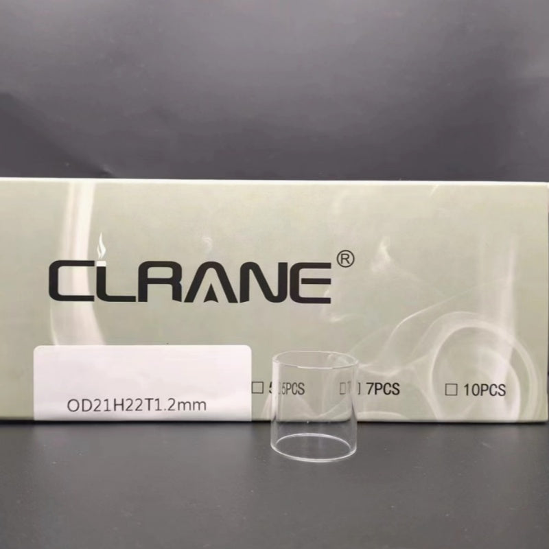 Clrane OD21mm Straight Clear Tube Tubular Glass Stand Decorative Display Base