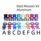 DOT2 Mission XV Aluminum Multicolor/ With Button set XBONE Colorful Mission XV Aluminum DRIP TIP Straw Joint color 8