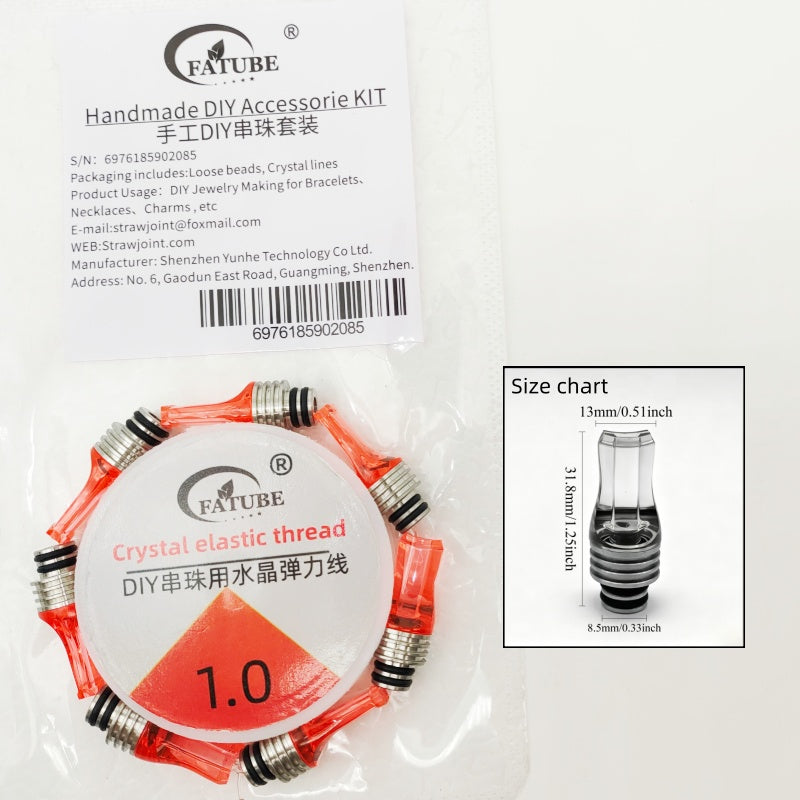 FATUBE DIY Bracelet Making Kit Multicolor Metal Plastic Beads with Elastic Thread for Handmade Jewelry Craft Supplies