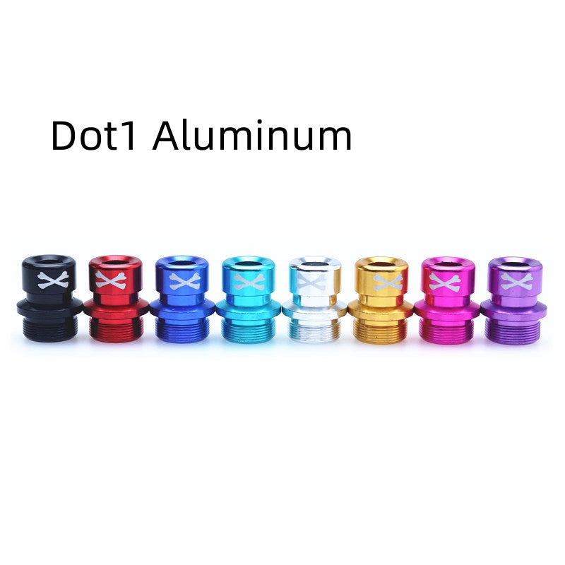 XBone Aluminum 510 X Bone Drip Tip Dot Aio V2 1 PRESS KEY Button Set Billet BB for Petri BOX DotAio 2 Colour 8