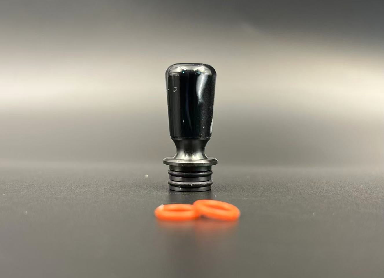 DDSX 1PC 510 Stainless Steel Resin Drip Tip - Heat Resistant 3mm Bore Detachable Resin Mouthpiece