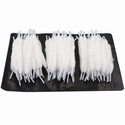 Straw Joint Oil Guide Cotton Wool Organic Bacon for DIY Prebuilt heating wire Orange Black White Shoelace Cotton 1Bag