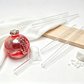 Straw Joint Borosilicate Glass Straw Joint OD23 OD23.5 Straight Hollow Drinking Glass Tube Replacement Fittings.
