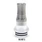 1PC 510 810 9holes Shunt anti-spitting oil Stainless Steel Plastic Combination Straw Joint