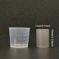 High-Temp Plastic Knurling Straight Tube Measuring Cups for Precise measurement of small-dose liquids