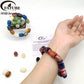 Complete kit with loose beads + crystal elastic cord, no finished bracelet, freely design your own jewelry.