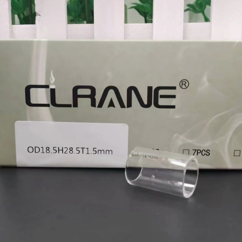 Clrane OD18mm-18.5mm Straight Clear Tube Tubular Glass Stand Decorative Display Base