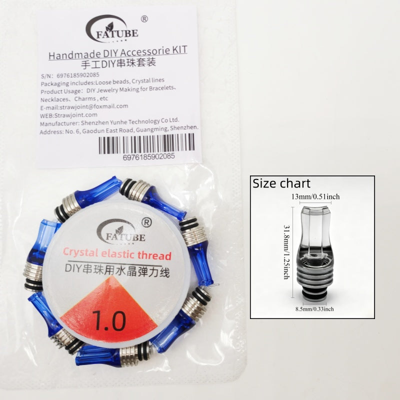 FATUBE DIY Bracelet Making Kit Multicolor Metal Plastic Beads with Elastic Thread for Handmade Jewelry Craft Supplies