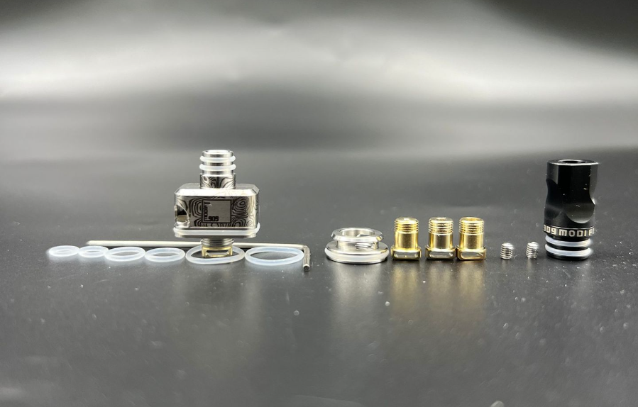 DDSX 1set New 909 NUGG 316 Stainless Steel Single Coil Design Rebuildable Atomizer Kit with 3 Air Pins