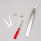 High-Temperature Resistant Smooth Stainless Steel Ceramic Tweezers - Household Pointed & Bent Tip Tool Set