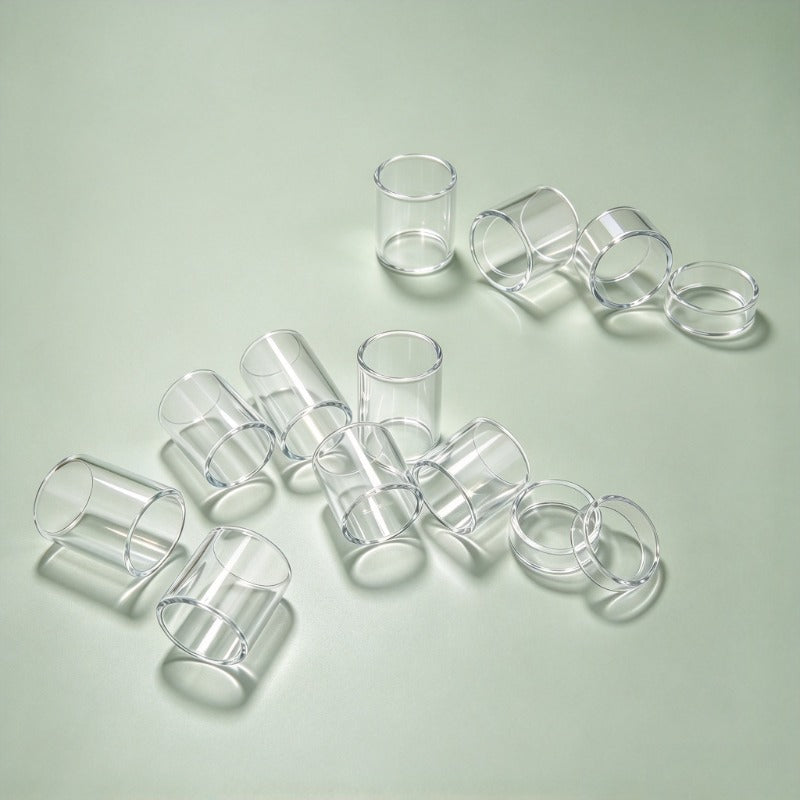 20PCS Glass Tube for Q16/Q16 Pro/Q16c/Q16FF/Q14/S14/Compact 14/Compact 16/Taifun BT RTA/Taifun GT3 III/Taifun GT3 mini/Taifun GT3 nano/Taifun GT III XS/Taifun GTR/Taifun GT-T V2/Taifun GT II Air/Taifun GT II/Taifun gsl/Taifun GT IV S/Taifun GX MTL